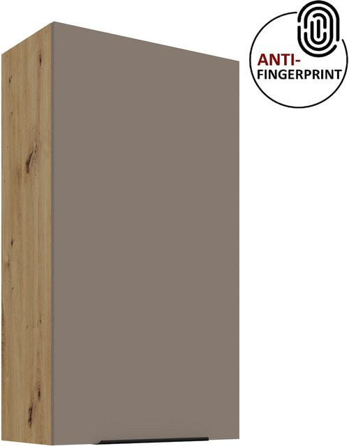 ARIA Hängeschrank Sandgrau Matt mit Anti Fingerprint Oberfläche Höhe: 90 cm, Breite: 60 cm - Bild 1