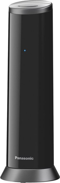 Panasonic KX-TGK220 Schnurlostelefon mit Anrufbeantworter, Rufnummernanzeige und Freisprechfunktion, Schwarz - Bild 1