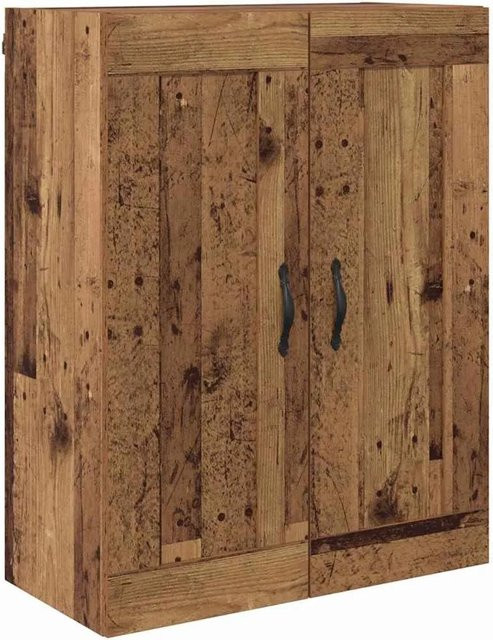 vidaXL Wandschrank Altholz in Braun mit Regalböden und Schwenktüren, B/T/H: 69,5 x 34 x 90 cm - Bild 1