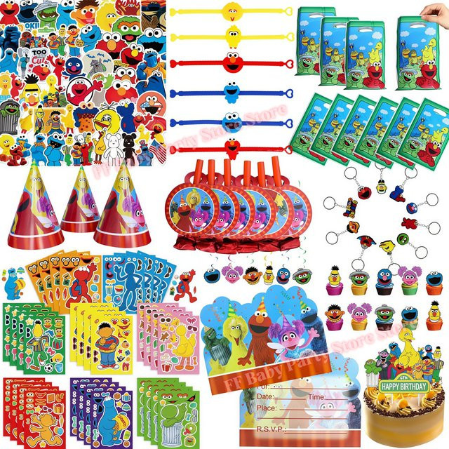 Hasbro Sesame Street Schlüsselanhänger, Aufkleber, Geschenktüten-Füller - Bild 1