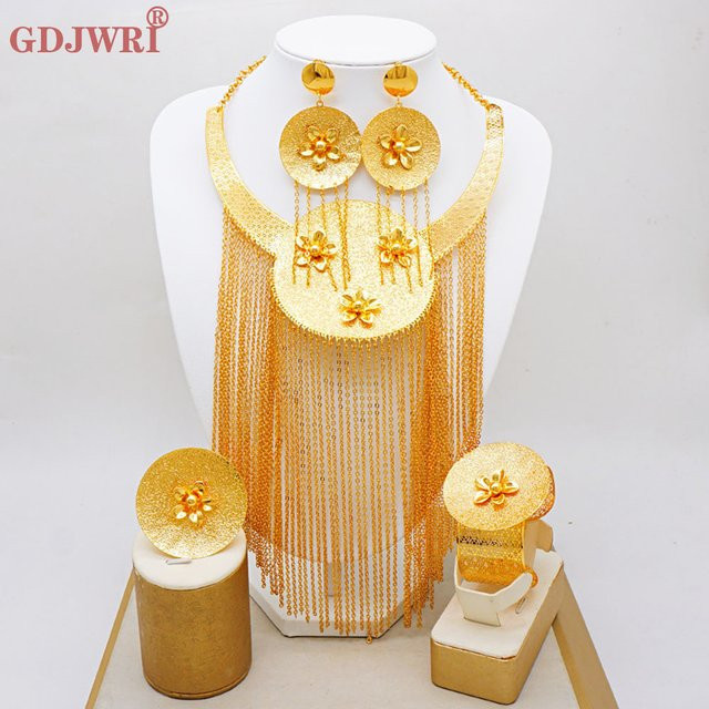GDJWRI Schmuckset, Gold, Damen, Hochzeit - Bild 1