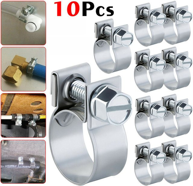 10 Stück Mini-Schlauchklemmen in Silber für Jubilee Tools - Bild 1
