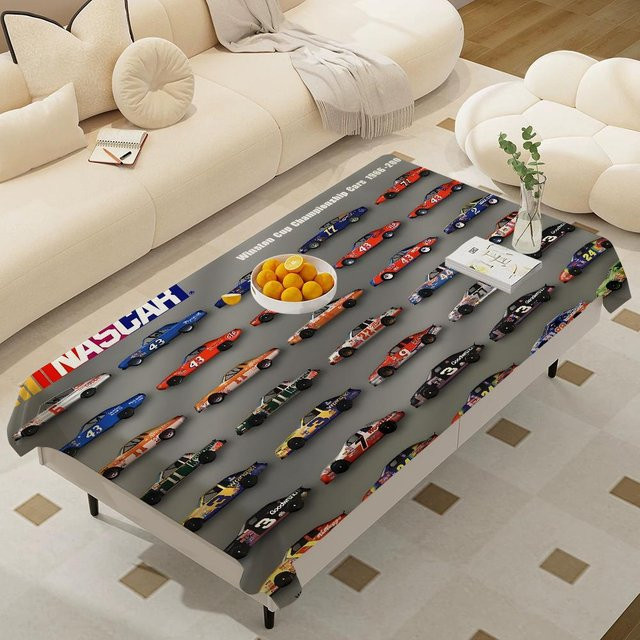 JMG Household Supplies Tischdecke N-NASCARS in Grau, rechteckig, wasserabweisend, B/H: 90 x 140 cm - Bild 1