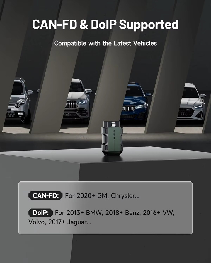 TOPDON Topscan Master OBD2 Scanner Bluetooth, kabelloses bidirektionales Allsystem-Diagnosegerät für iOS und Android, Schwarz - Bild 2