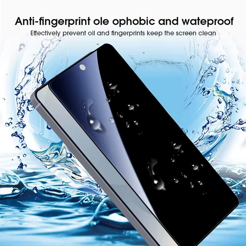 2-teiliges Set Staubfreie Displayschutzfolie aus gehärtetem Glas für Samsung Galaxy S26 S25 S24 S23 S22 S21 Plus Ultra in Transparent mit Privatsphäre-Funktion - Bild 6