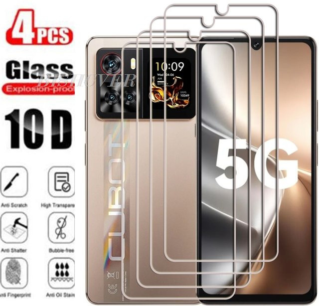 4er-Pack Gehärtetes Glas Display Schutzfolie für Cubot X100, 6,88 Zoll, Transparent - Bild 1