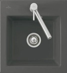 Villeroy & Boch Subway 45 XS Flat bündige Spüle aus Keramik in Graphit - Bild 1