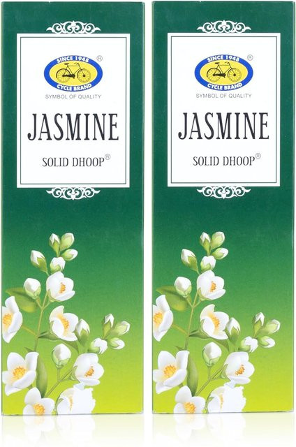 Cycle Reiner Jasmin Duft Bambuslose Feste Dhoop Räucherstäbchen, 2 Packungen à 50 Stück, Handgefertigt und Umweltfreundlich - Bild 1