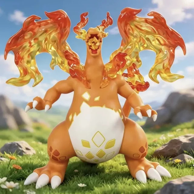 TAKARA TOMY Pokémon Bkm Gigantamax Glurak Anime-Figur, PVC-Statue - Bild 1