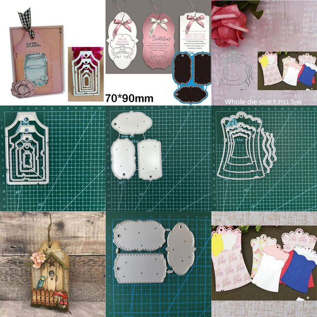 Metall Stanzform DIY Layering Label für Scrapbooking und Handwerk - Bild 1