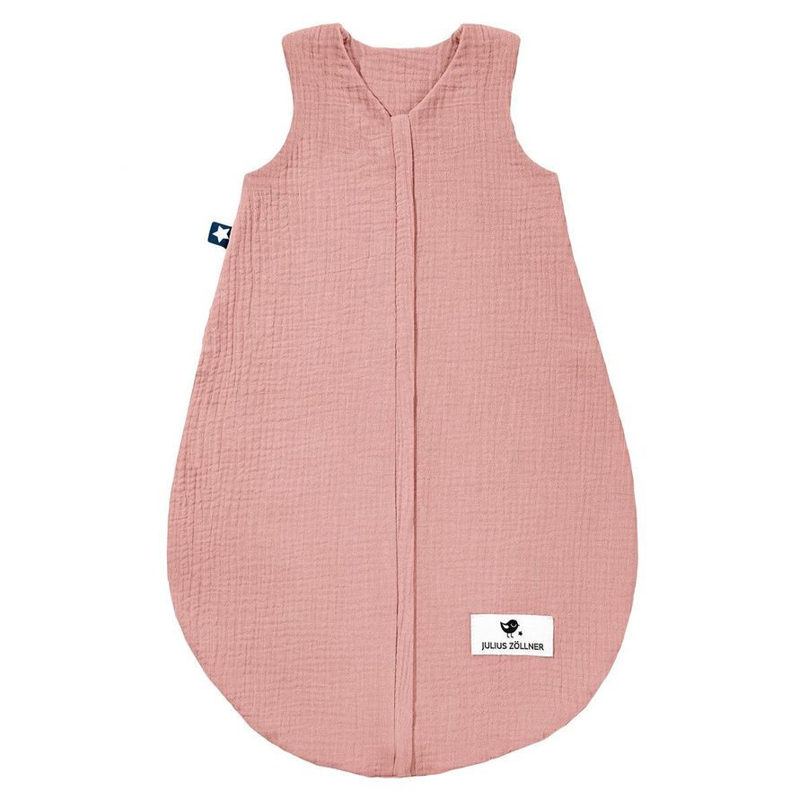 Julius Zöllner Sommerschlafsack aus Musselin in Dusty Rose, Größe 74 - Bild 1