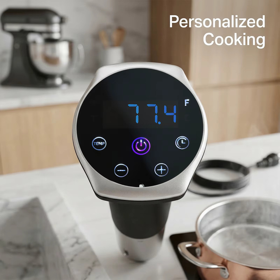 Podofo Slow Cooker mit 1400W Leistung, IPX7 wasserdicht, präzise Temperaturkontrolle und Digitalanzeige aus Edelstahl - Bild 2