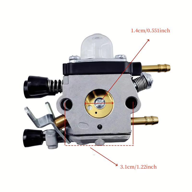 Vergaser Zama C1Q-S68 für Stihl Laubbläser und Häcksler BG45 BG46 BG55 BG65 BG85 SH55 SH85 Ersatzteil Silber - Bild 2