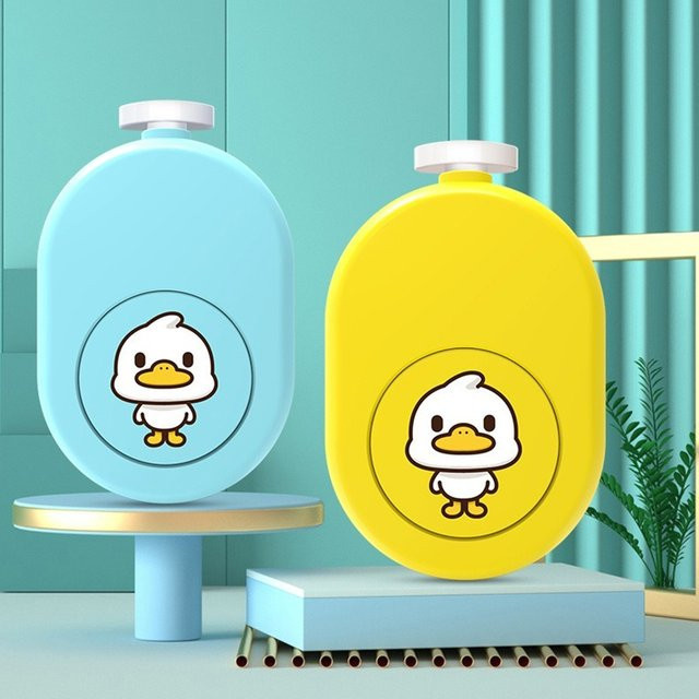 Elektrischer Nagelgrinder für Babys und Kleinkinder in Blau und Gelb mit Cartoon-Design - Bild 1
