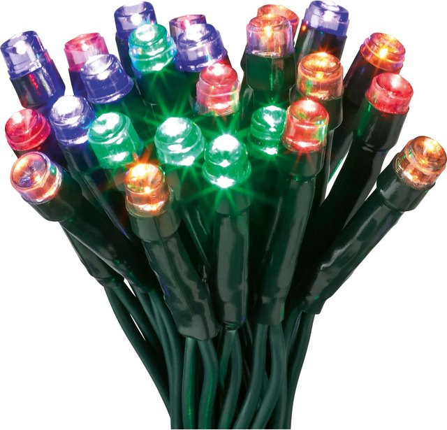Bunte LED-Lichterkette mit 240 RGB-LEDs und Timer, grünes Kabel, 22,92 m Länge für Innen- und Außenbereich - Bild 1