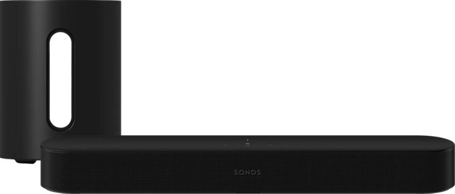 Sonos Beam Gen2 Soundbar und Sonos Sub Mini Set, 3.1 Heimkino-System, Schwarz - Bild 1