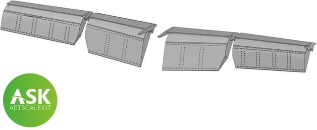 Arma Hobby Me 262 Flaps Detail Set, 3D Print - Bild 1