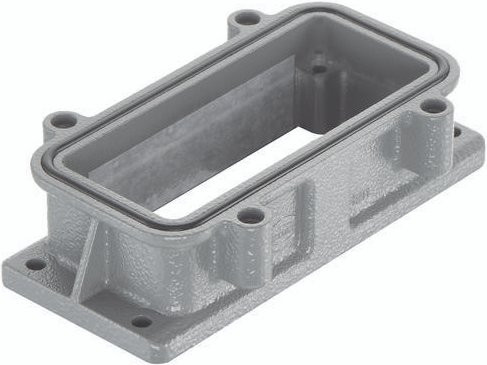 HARTING Anbaugehäuse 09 39 016 0310 in Grau aus Aluminium - Bild 1