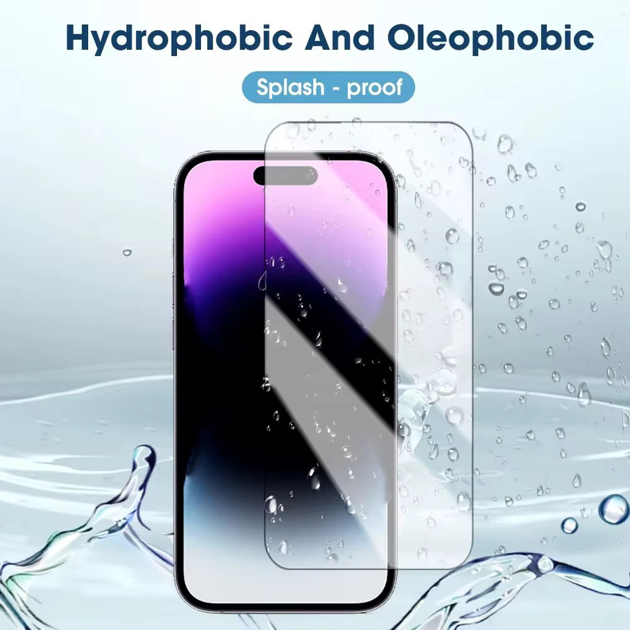 4 Stück Fudusaidman Displayschutzfolie aus gehärtetem Glas für iPhone 16 15 14 13 12 Pro Max Plus, transparent - Bild 5