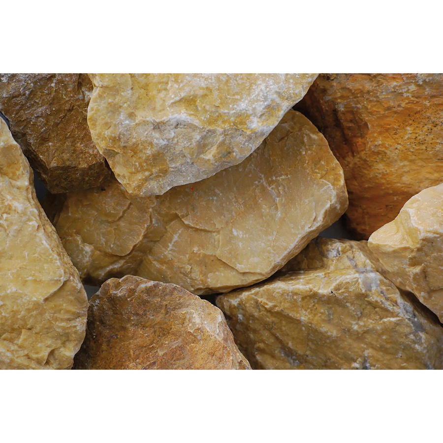 Scherf Marmorbruch Gold-Ocker als Dekosteine für den Garten, Körnung 50 - 100 mm, 1000 kg Big-Bag - Bild 2