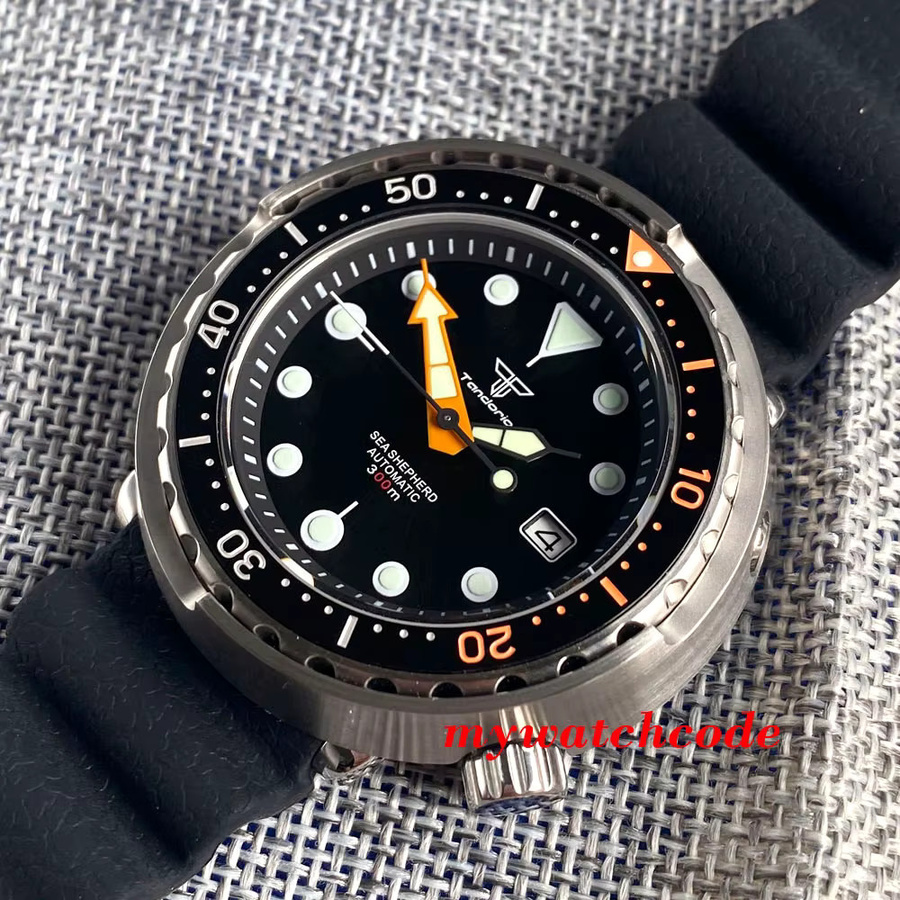 Tandorio Armbanduhr, Automatik, Edelstahl, Silikonarmband, Herren - Bild 2