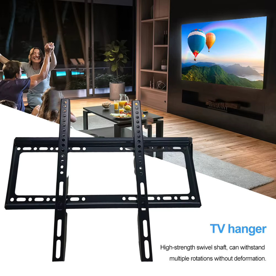 APWIKOGER Universelle TV-Wandhalterung für 26-65 Zoll LCD LED Monitore mit Wasserwaage in Schwarz - Bild 3
