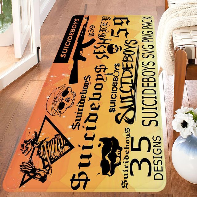 Karpetti S-suicideboys G59 Gaming Fußmatte, rutschfester Bereichsteppich für Wohnzimmer, Schlafzimmer oder Kinderzimmer, B/B: 60 x 90 cm, Mehrfarbig - Bild 1