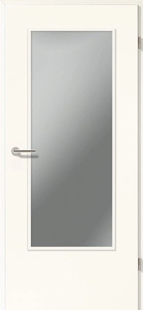 Getadoor Zimmertür CPL Weiß modern ohne Schlüsselbohrung Rechts, Breite: 73,5 cm, Höhe: 198,5 cm - Bild 1