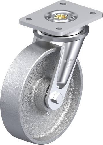 Blickle Lenkrolle LO-G 200K in Silber, Rad-Durchmesser: 200 mm, Tragfähigkeit: 1100 kg - Bild 1
