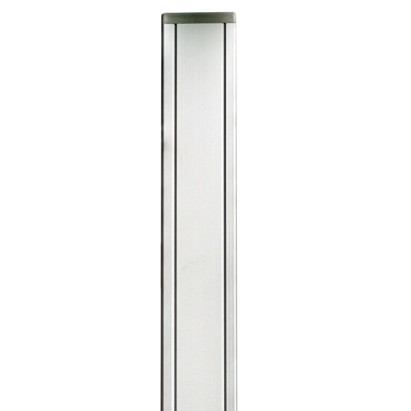 T&J ECO Pfosten aus Aluminium in Anthrazit und Silber, quadratisch, Aufstellung: Bodenmontage, Höhe: 185,0 cm, Breite: 6,8 cm, Tiefe: 6,8 cm - Bild 1