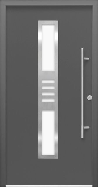 Splendoor Sicherheits-Haustür Thermospace Köln Prime RC2 Komfort in Anthrazit mit Glaseinsatz, B: 100 cm, H: 210 cm, Rechtsöffnung - Bild 1