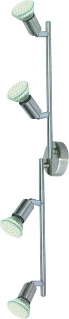 Globo Lighting Wand- und Deckenspot MATRIX in Silber und Grau, verstellbar, GU10 LED, Warmweiß - Bild 1