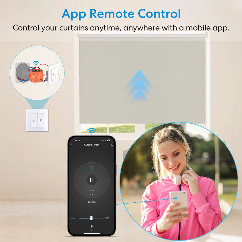 LoraTap Tuya ZigBee Rollos Schalter Relaismodul mit Timer und Sprachsteuerung für Google Alexa und Smart Home - Bild 3