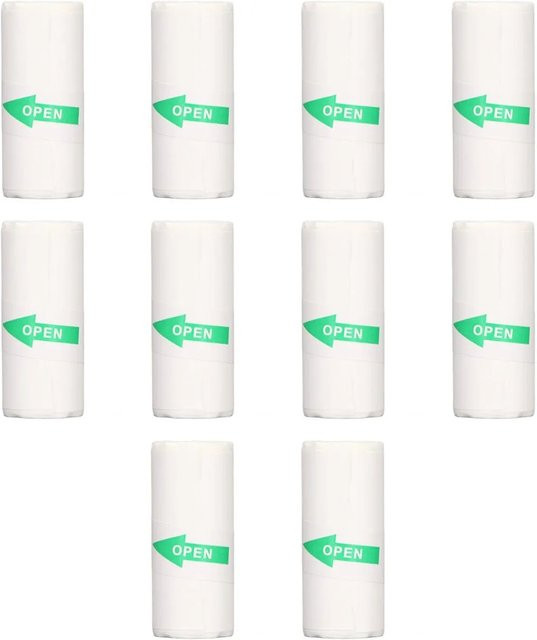 10 Stück Peripage Mini-Druckerpapier, selbstklebendes weißes Thermopapier für Taschen-Thermodrucker - Bild 1