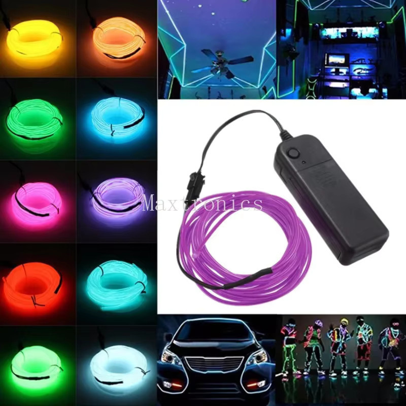 IWP LED Neon Licht Flexibles EL Draht Seil Orange Wasserdichtes LED Streifen Band - Bild 5