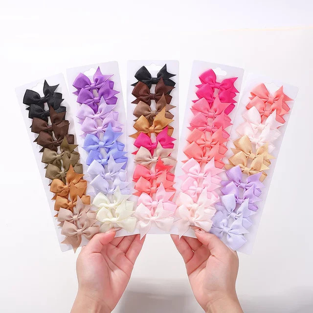 Haar Clips Bowknot, 10er Set, Kinder, Baby - Bild 1