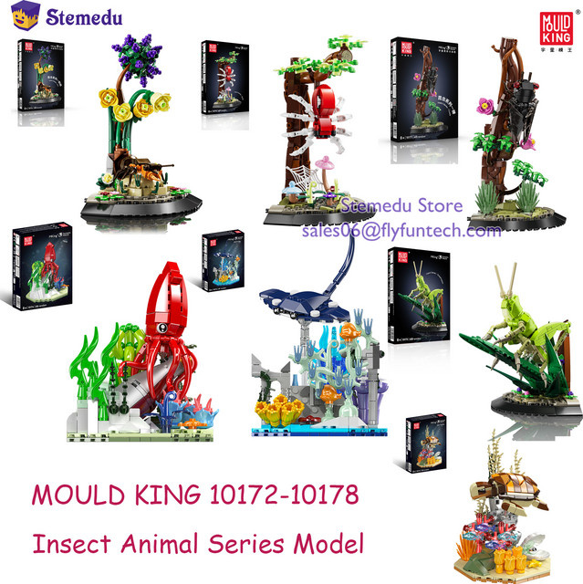 MOULD KING MOC Bausteine Insekt Natur Serie Mehrfarbigiges Spielzeug Modell für Kinder ab 8 Jahren - Bild 1