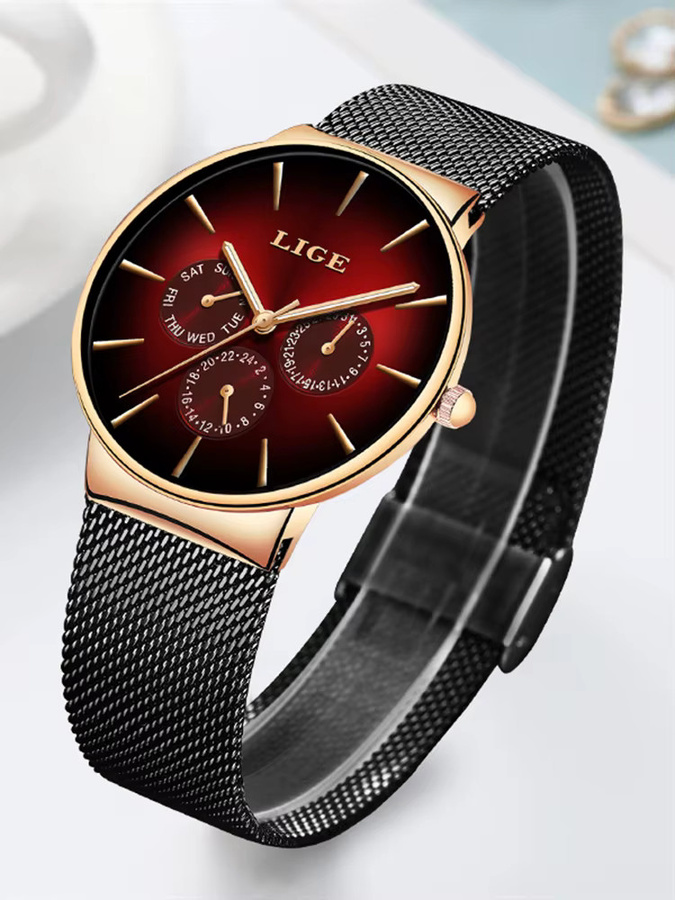 LIGE Armbanduhr, Quarz, Edelstahl, Damen - Bild 7
