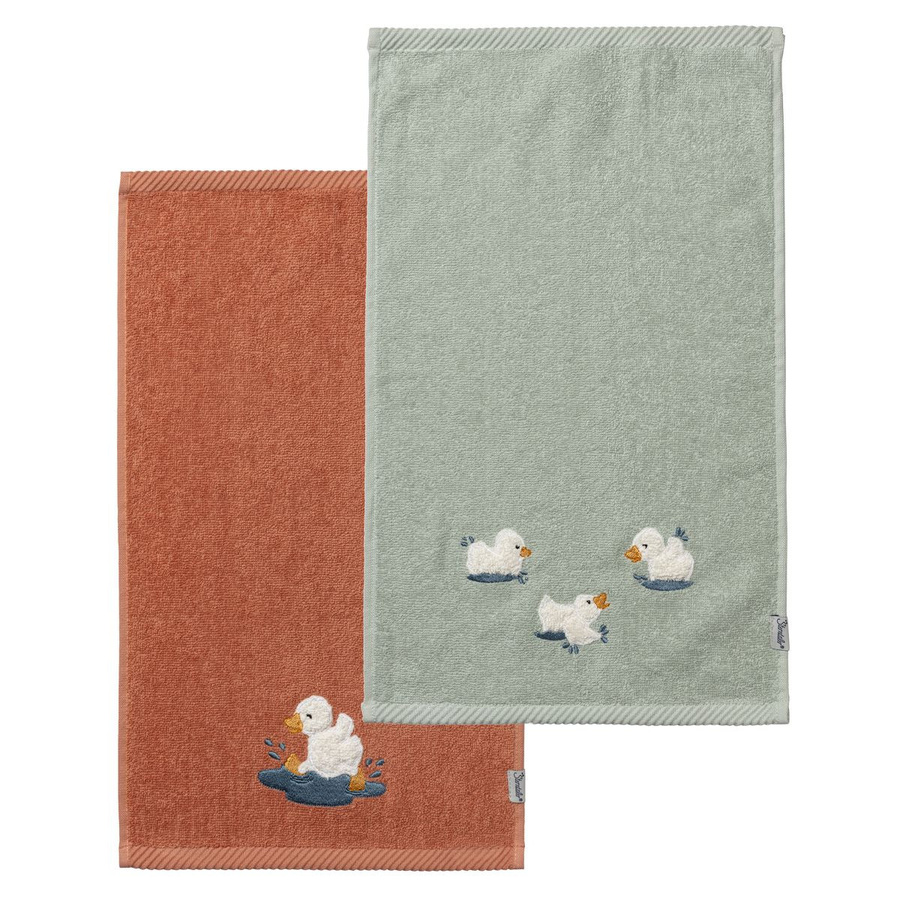 Sterntaler Handtuch Edda 2er Pack aus Baumwolle in Blau und Rot, B/H: 30 x 50 cm - Bild 1