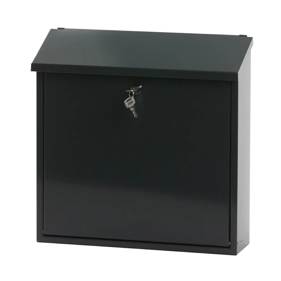 PROREGAL Wandbriefkasten Malagan mit Zylinderschloss in Anthrazit, H x B x T: 37 x 37 x 11,5 cm - Bild 2