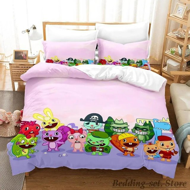 Happy Tree Friends Bettwäscheset Multicolor, 3-teilig - Bild 1