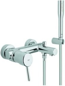 Grohe Concetto Wannen-Einhebelmischer in Chrom mit Brausegarnitur zur Wandmontage - Bild 1