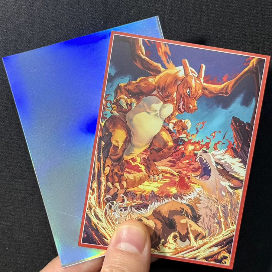 PTCG-Kartenhüllen Charizard Rayquaza Dragapult Eevee, 60-teiliges Set - Bild 2