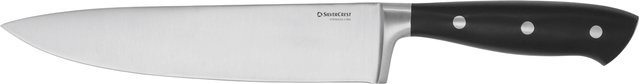 SILVERCREST Premium-Küchenmesser-Set in Schwarz und Silber mit Kochmesser, Santoku-Messer und Hackmesser - Bild 1
