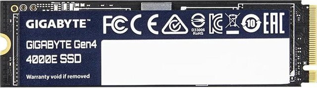Gigabyte Gen4 4000E NVMe SSD 250GB M.2 2280 PCIe 4.0 x4 Schwarz - Bild 1