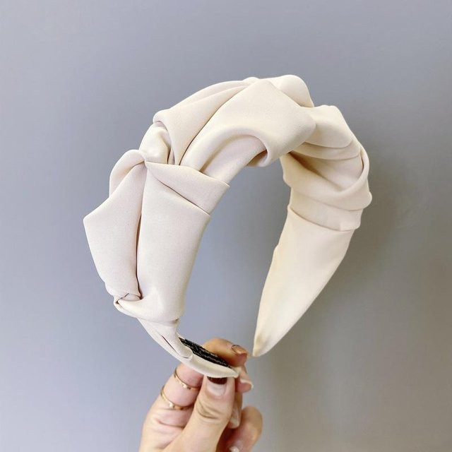 Haarband Damen, plissiert, rosa - Bild 1