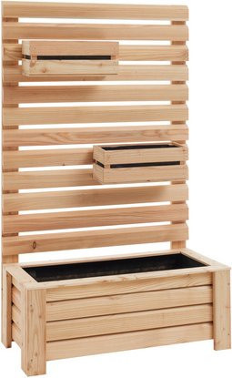 Mr. GARDENER Blumenkasten aus Lärche in Braun, B/H/T: 90 x 150 x 45 cm - Bild 1