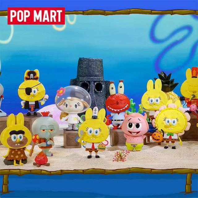 POP MART Labubu SpongeBob Blind Box, Spielzeug Puppe, Anime Figur - Bild 1