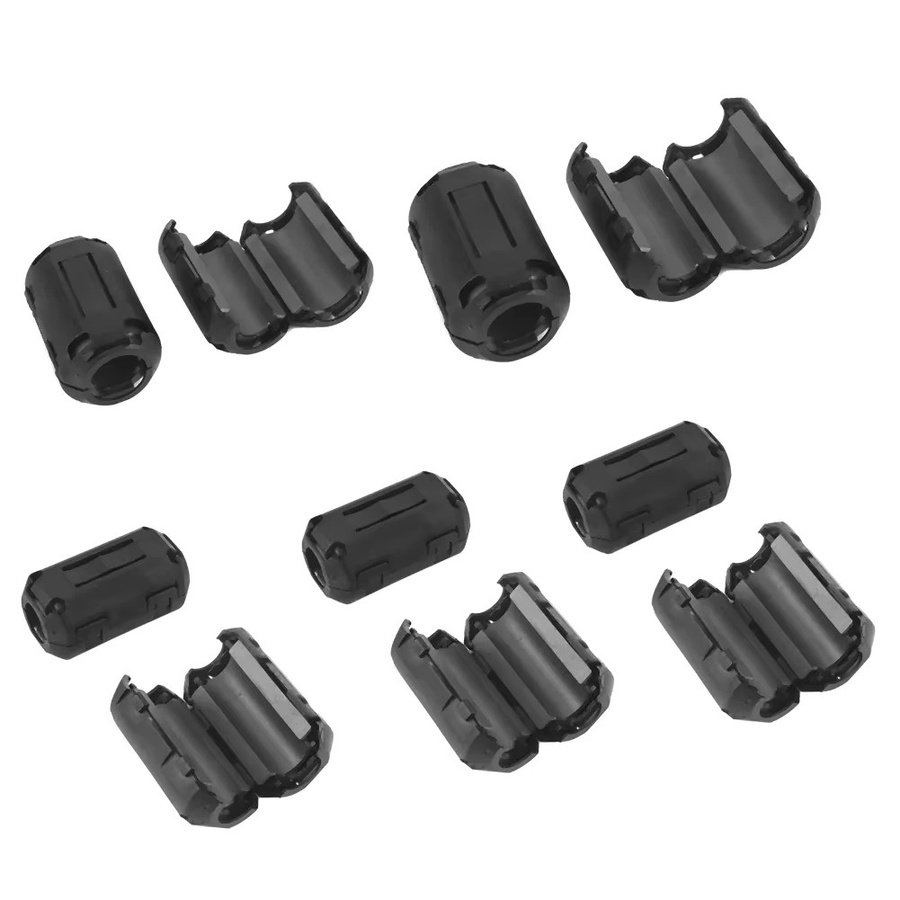 Clip-on Ferrit Ring Kern Perlen Set als RFI EMI Filter Rauschunterdrücker für USB Audio Video und Netzkabel in Schwarz (22 oder 50 Stück) - Bild 5