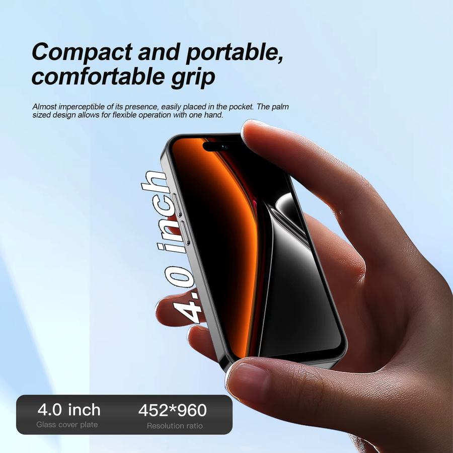 SERVO 3G WCDMA Mini-Smartphone mit Android 10.0, 4,0 Zoll Display, 2GB RAM, 16GB Speicher, WLAN-Hotspot und Gesichtserkennung in Pink oder Black - Bild 2